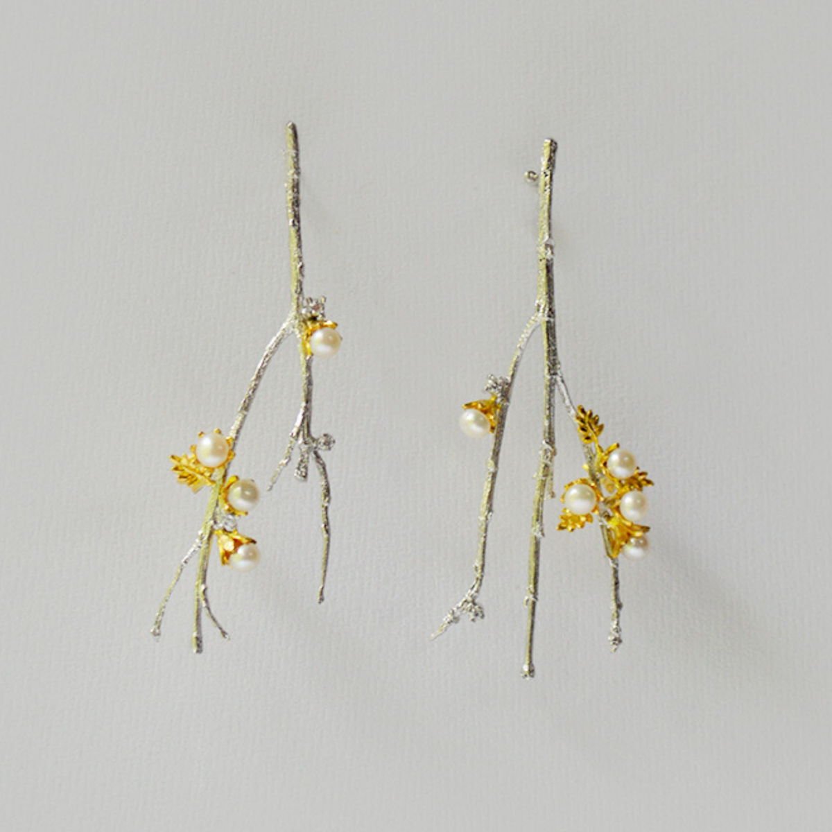 Twig Earrings with Pearls, from the Lei collection.