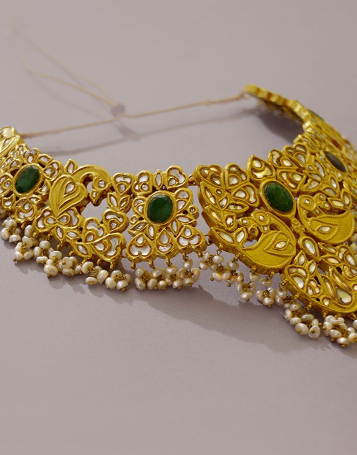 Peacock Necklace, detail, from the Mumtaz collection.